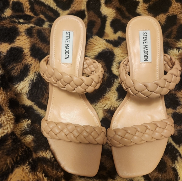 NWOT Steve Madden Prema Braided Sandal in Tan - Picture 4 of 6